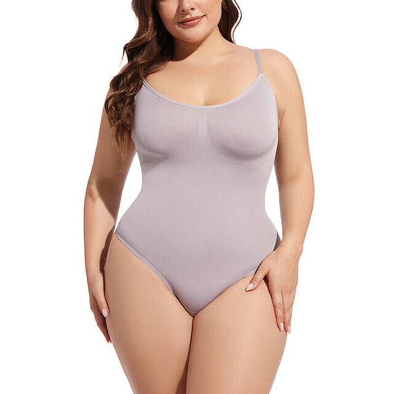Women Sculpting Bodysuit Tummy Control Seamless Thong Shapewear Full Body Shaper