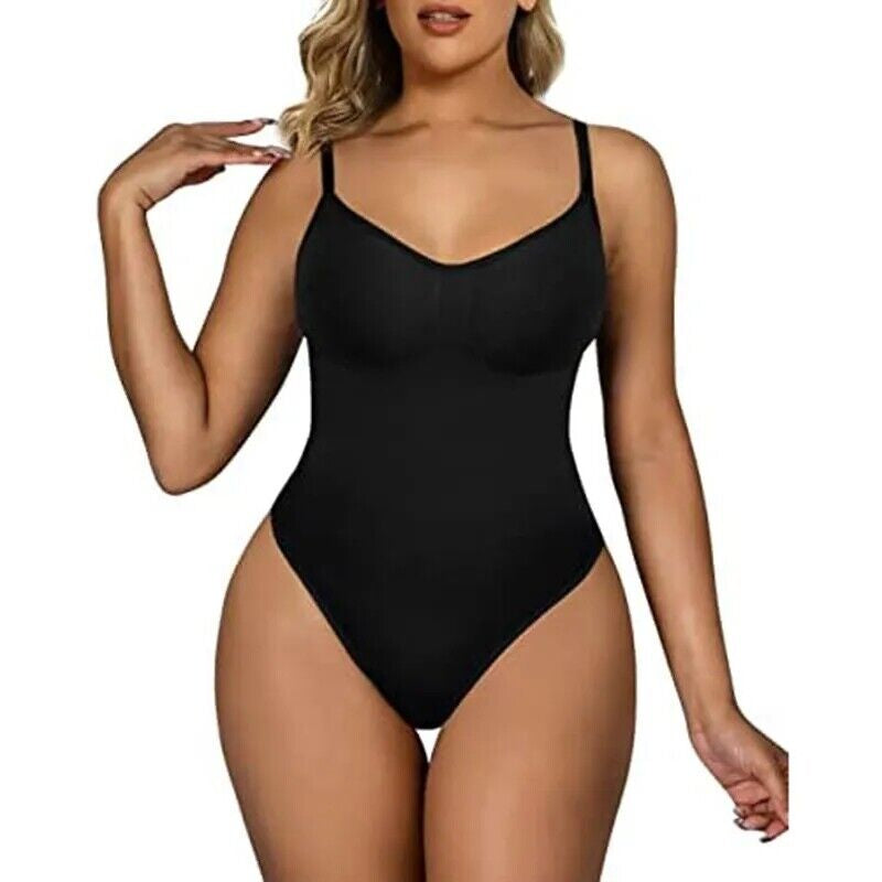 Women Sculpting Bodysuit Tummy Control Seamless Thong Shapewear Full Body Shaper